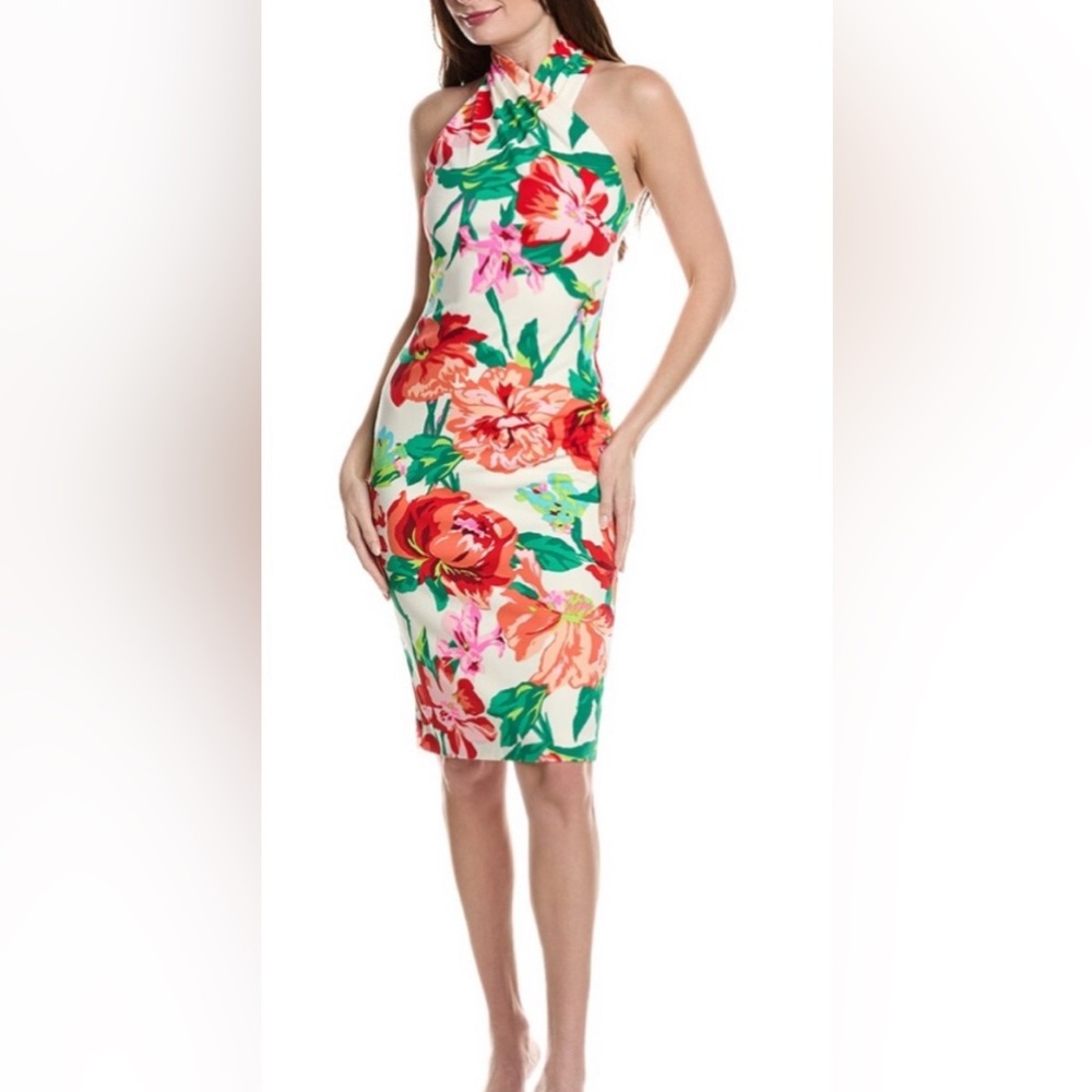 RACHEL Rachel Roy Harland Floral-Print Midi Dres Punch Floral M